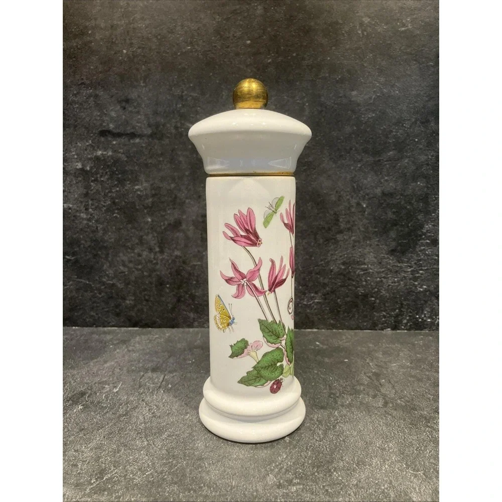 Portmeirion Botanic Garden Pepper Mill Grinder Cyclamen Vintage 1972